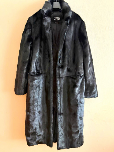 Zara damen mantel - zara, kunstpelz