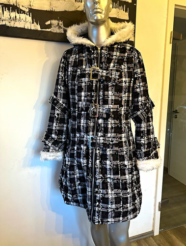 Hell bunny black damen mantel - black,