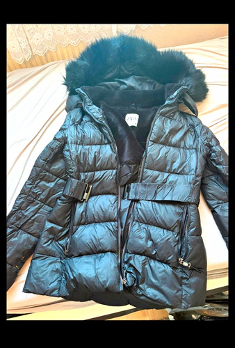 Zara steppmantel schwarz - zara, m