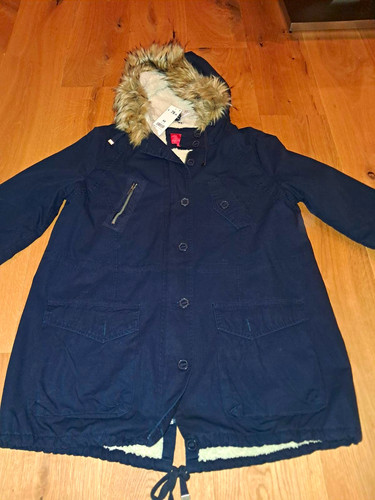 Livre damen parka mantel blau - damen,
