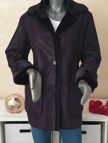 Damen retro kunstfell jacke - damen,