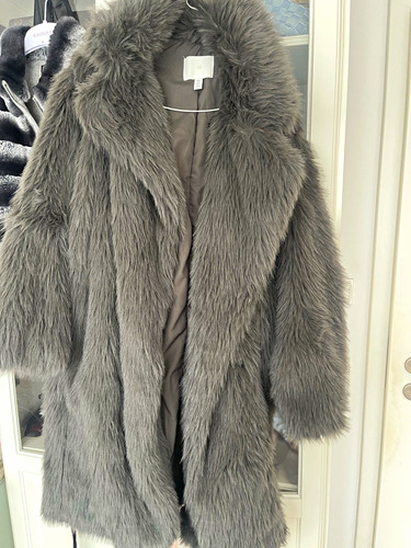 Damen kunstfellmantel - h&m,