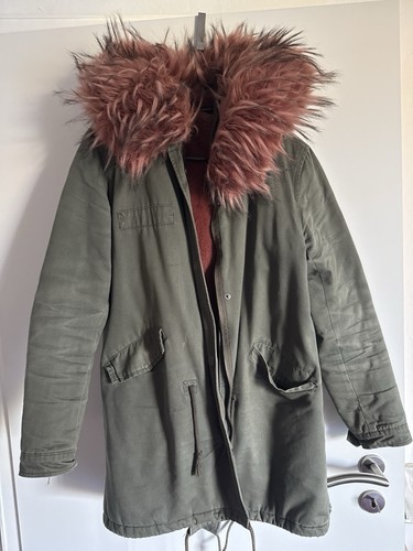 Parka olivgrün mit großem - olivgrün,