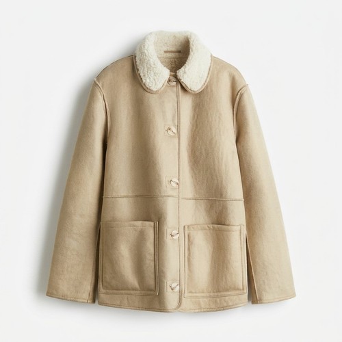 Kunstfellmantel - h&m,