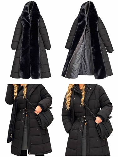 Damen steppmantel lang - steppmantel,