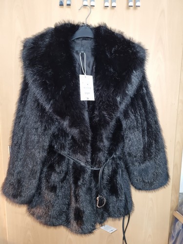 Zara kunstfell mantel jacke - zara, mantel/jacke