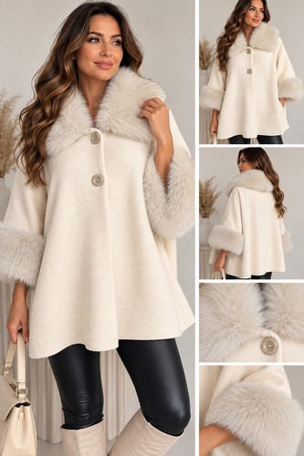 Damen mantel plus - mantel, mit