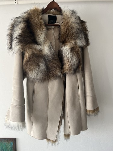 Damen mantel jacke kunst fell - damen,