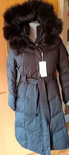 Damen echt daunenjacke lang - echt,