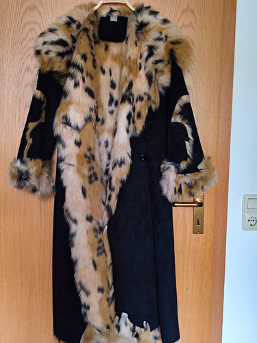 Damen langmantel schwarz - langmantel,