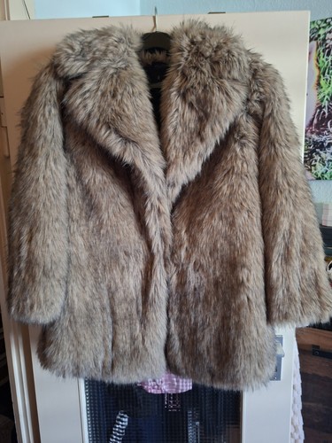 Damen kunstfellmantel m - ,