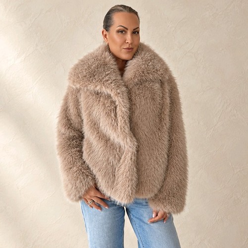 Damen felljacke jacke größe - damen,